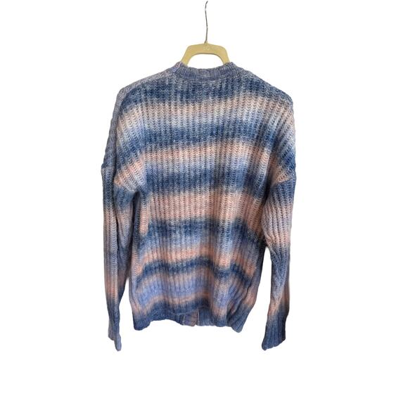 For Love and Lemons Celeste Cardigan Sweater Tie Dye Size Large Pink Blue - Picture 7 of 10